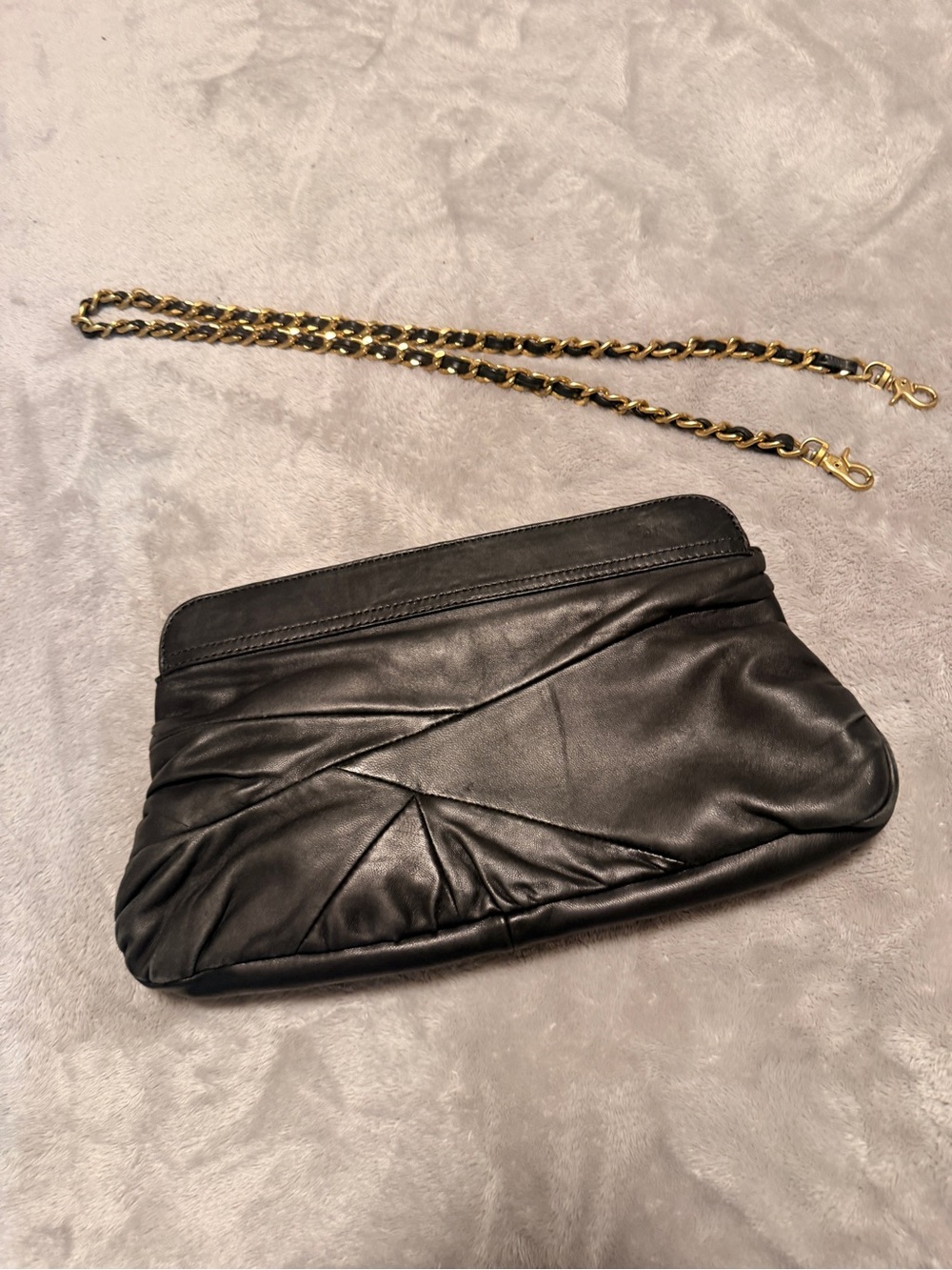 Hype Leather clutch bag